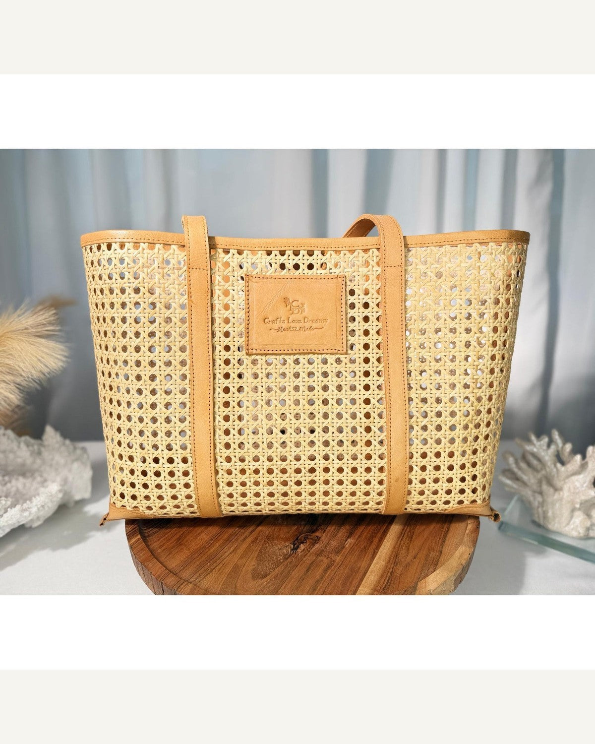 Cane Webbing Summer Tote product image 3